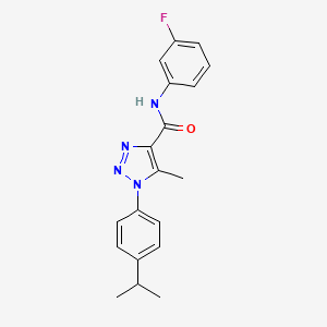 N-(3-fluorophenyl)-5-methyl-1-[4-(propan-2-yl)phenyl]-1H-1,2,3-triazole-4-carboxamide