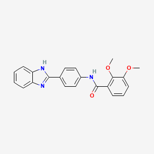 molecular formula C22H19N3O3 B2739120 N-(4-(1H-benzo[d]imidazol-2-yl)phenyl)-2,3-dimethoxybenzamide CAS No. 922655-54-7