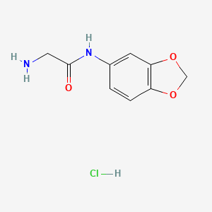 2-amino-N-(2H-1,3-benzodioxol-5-yl)acetamide hydrochloride