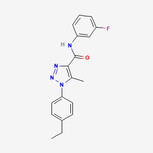 1-(4-ethylphenyl)-N-(3-fluorophenyl)-5-methyl-1H-1,2,3-triazole-4-carboxamide