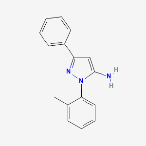 molecular formula C16H15N3 B2739139 1-(2-methylphenyl)-3-phenyl-1H-pyrazol-5-amine CAS No. 956256-20-5