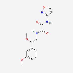 B2739185 N1-(isoxazol-3-yl)-N2-(2-methoxy-2-(3-methoxyphenyl)ethyl)oxalamide CAS No. 1797899-79-6