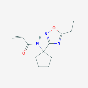 N-[1-(5-Ethyl-1,2,4-oxadiazol-3-yl)cyclopentyl]prop-2-enamide