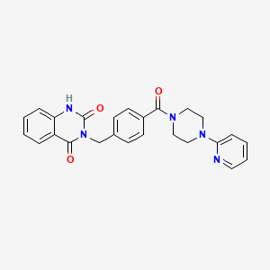 3-[[4-(4-pyridin-2-ylpiperazine-1-carbonyl)phenyl]methyl]-1H-quinazoline-2,4-dione
