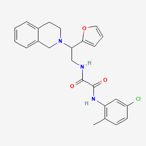 N1-(5-chloro-2-methylphenyl)-N2-(2-(3,4-dihydroisoquinolin-2(1H)-yl)-2-(furan-2-yl)ethyl)oxalamide