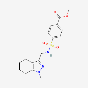 methyl 4-(N-((1-methyl-4,5,6,7-tetrahydro-1H-indazol-3-yl)methyl)sulfamoyl)benzoate