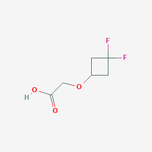 molecular formula C6H8F2O3 B2739239 2-(3,3-Difluorocyclobutyl)oxyacetic acid CAS No. 2228736-84-1