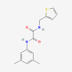 molecular formula C15H16N2O2S B2739240 N1-(3,5-dimethylphenyl)-N2-(thiophen-2-ylmethyl)oxalamide CAS No. 898349-20-7