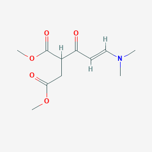 molecular formula C11H17NO5 B2739258 dimethyl 2-[(E)-3-(dimethylamino)-2-propenoyl]succinate CAS No. 477858-64-3