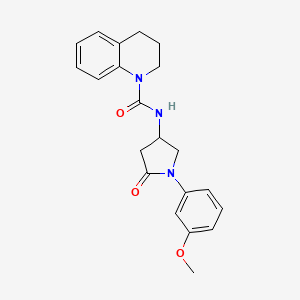 N-(1-(3-methoxyphenyl)-5-oxopyrrolidin-3-yl)-3,4-dihydroquinoline-1(2H)-carboxamide