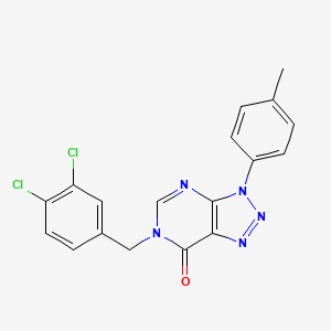 6-(3,4-dichlorobenzyl)-3-(p-tolyl)-3H-[1,2,3]triazolo[4,5-d]pyrimidin-7(6H)-one
