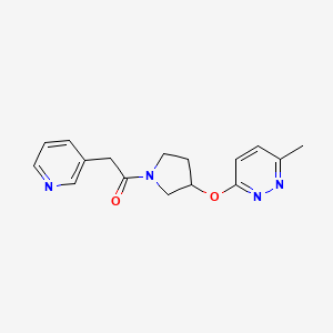 1-(3-((6-Methylpyridazin-3-yl)oxy)pyrrolidin-1-yl)-2-(pyridin-3-yl)ethanone