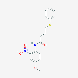 N-(4-methoxy-2-nitrophenyl)-4-(phenylthio)butanamide