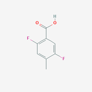 molecular formula C8H6F2O2 B027394 2,5-Difluoro-4-methylbenzoic acid CAS No. 103877-80-1