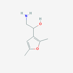 molecular formula C8H13NO2 B2739455 2-Amino-1-(2,5-dimethylfuran-3-yl)ethanol CAS No. 1495667-62-3