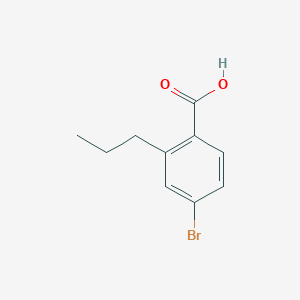 molecular formula C10H11BrO2 B2739489 Benzoic acid, 4-bromo-2-propyl- CAS No. 194487-60-0