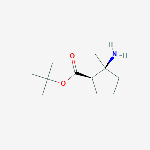 Tert-butyl (1R,2S)-2-amino-2-methylcyclopentane-1-carboxylate