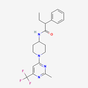 N-{1-[2-methyl-6-(trifluoromethyl)pyrimidin-4-yl]piperidin-4-yl}-2-phenylbutanamide