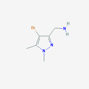 (4-Bromo-1,5-dimethylpyrazol-3-yl)methanamine