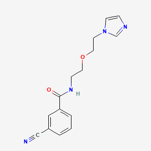 N-(2-(2-(1H-imidazol-1-yl)ethoxy)ethyl)-3-cyanobenzamide