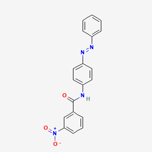 molecular formula C19H14N4O3 B2739598 3-NITRO-N-{4-[(E)-2-PHENYLDIAZEN-1-YL]PHENYL}BENZAMIDE CAS No. 325806-92-6