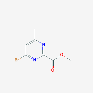 molecular formula C7H7BrN2O2 B2739656 Methyl 4-bromo-6-methylpyrimidine-2-carboxylate CAS No. 1508102-01-9