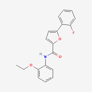 molecular formula C19H16FNO3 B2739658 N-(2-ethoxyphenyl)-5-(2-fluorophenyl)furan-2-carboxamide CAS No. 874669-59-7