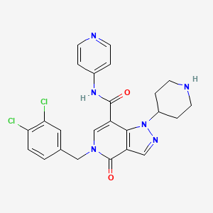 molecular formula C24H22Cl2N6O2 B2739660 BDP-13176 