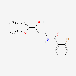 N-(3-(benzofuran-2-yl)-3-hydroxypropyl)-2-bromobenzamide