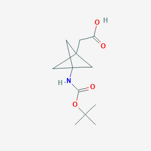 2-(3-{[(Tert-butoxy)carbonyl]amino}bicyclo[1.1.1]pentan-1-yl)acetic acid