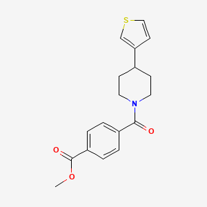Methyl 4-(4-(thiophen-3-yl)piperidine-1-carbonyl)benzoate