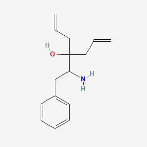 molecular formula C15H21NO B2739709 4-(1-Amino-2-phenylethyl)hepta-1,6-dien-4-ol CAS No. 46759-27-7