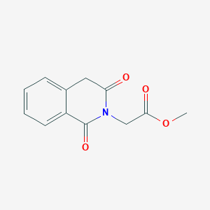 molecular formula C12H11NO4 B2739711 Methyl 2-(1,3-dioxo-3,4-dihydro-2(1H)-isoquinolinyl)acetate CAS No. 477868-29-4