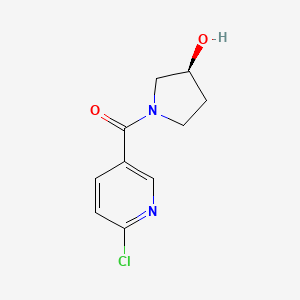 (3S)-1-(6-Chloropyridine-3-carbonyl)pyrrolidin-3-ol
