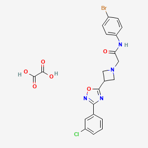 N-(4-bromophenyl)-2-(3-(3-(3-chlorophenyl)-1,2,4-oxadiazol-5-yl)azetidin-1-yl)acetamide oxalate
