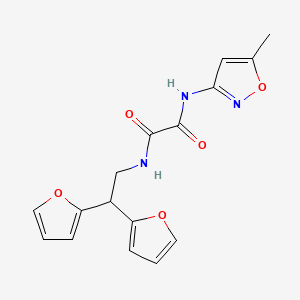 N1-(2,2-di(furan-2-yl)ethyl)-N2-(5-methylisoxazol-3-yl)oxalamide