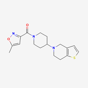 (4-(6,7-dihydrothieno[3,2-c]pyridin-5(4H)-yl)piperidin-1-yl)(5-methylisoxazol-3-yl)methanone