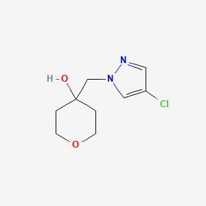 4-[(4-chloro-1H-pyrazol-1-yl)methyl]oxan-4-ol