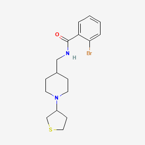 molecular formula C17H23BrN2OS B2739735 2-bromo-N-{[1-(thiolan-3-yl)piperidin-4-yl]methyl}benzamide CAS No. 2034591-86-9