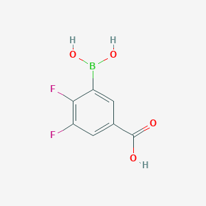 molecular formula C7H5BF2O4 B2739740 5-Carboxy-2,3-difluorophenylboronic acid CAS No. 2377605-76-8