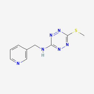 6-methylsulfanyl-N-(pyridin-3-ylmethyl)-1,2,4,5-tetrazin-3-amine