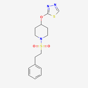 2-((1-(Phenethylsulfonyl)piperidin-4-yl)oxy)-1,3,4-thiadiazole