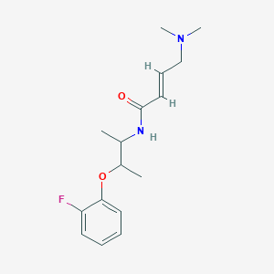(E)-4-(Dimethylamino)-N-[3-(2-fluorophenoxy)butan-2-yl]but-2-enamide