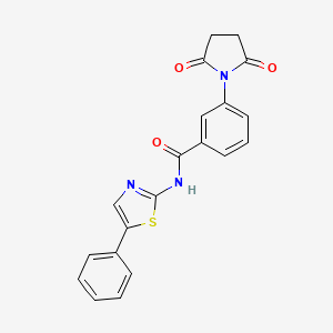 3-(2,5-dioxopyrrolidin-1-yl)-N-(5-phenylthiazol-2-yl)benzamide