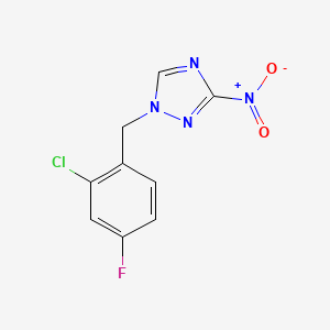 1-(2-chloro-4-fluorobenzyl)-3-nitro-1H-1,2,4-triazole