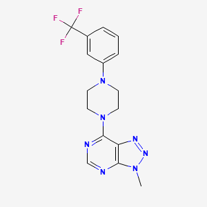 3-Methyl-7-[4-[3-(trifluoromethyl)phenyl]piperazin-1-yl]triazolo[4,5-d]pyrimidine