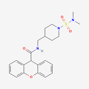 molecular formula C22H27N3O4S B2739777 N-{[1-(dimethylsulfamoyl)piperidin-4-yl]methyl}-9H-xanthene-9-carboxamide CAS No. 2034293-85-9