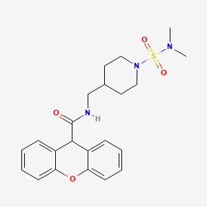 N-((1-(N,N-dimethylsulfamoyl)piperidin-4-yl)methyl)-9H-xanthene-9-carboxamide