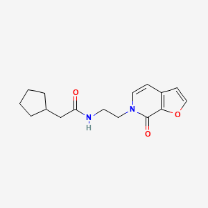 2-cyclopentyl-N-(2-(7-oxofuro[2,3-c]pyridin-6(7H)-yl)ethyl)acetamide