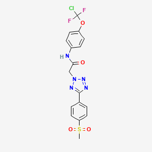 N-[4-[chloro(difluoro)methoxy]phenyl]-2-[5-(4-methylsulfonylphenyl)tetrazol-2-yl]acetamide